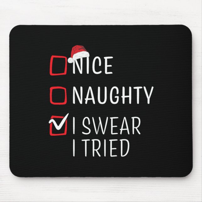 Alfombrilla De Ratón Navidades divertidos y bonitos familia Pajama Homb (Frente)