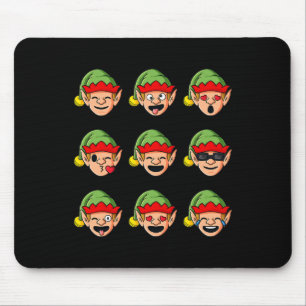 Alfombrilla De Ratón Navidades Elf se enfrenta a Chicas de niños divert
