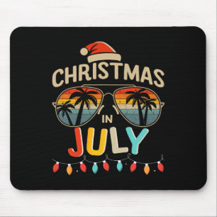 Alfombrilla De Ratón Navidades En Julio Con Sombrillas Vintage Para El