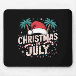 Alfombrilla De Ratón Navidades En Julio Santa Hat Graciosos Xmas Hombre