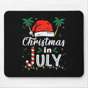 Alfombrilla De Ratón Navidades En Julio Santa Hat Graciosos Xmas Hombre