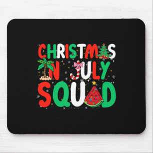Alfombrilla De Ratón Navidades En Julio Squad Funny Summer Xmas Hombres