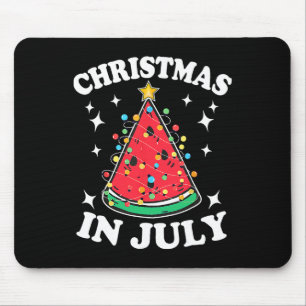 Alfombrilla De Ratón Navidades En Julio Watermelon Xmas Árboles Hombres