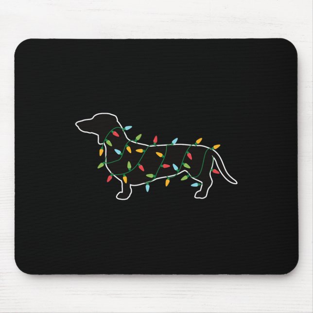 Alfombrilla De Ratón Navidades Encenden Regalo De Navidad Para Perro Lo (Frente)