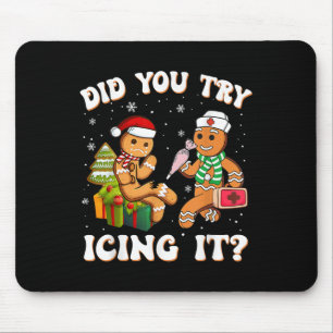 Alfombrilla De Ratón Navidades Enfermeras De La Escuela Xmas ¿Intentast