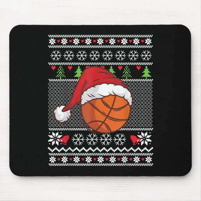 Alfombrilla De Ratón Navidades estilo dulce estilo baloncesto navidad m (Frente)