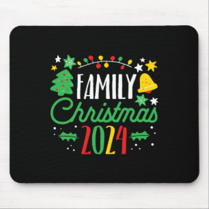 Alfombrilla De Ratón Navidades familiares 2024 Regalo coincidente Santa