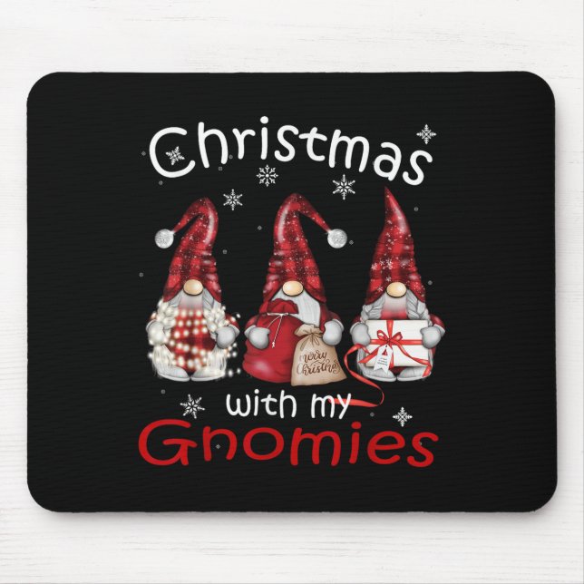 Alfombrilla De Ratón Navidades Familiares De Gnome Para Mujeres Hombres (Frente)