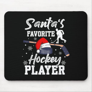 Alfombrilla De Ratón Navidades favoritos de hockey de Santa Ana Pajama