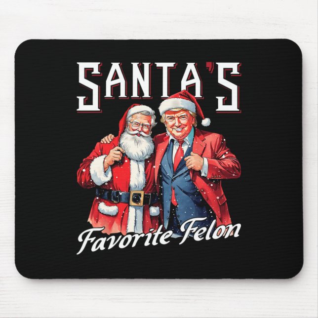 Alfombrilla De Ratón Navidades favoritos de Santa Claus Trump (Frente)