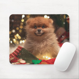 Alfombrilla De Ratón Navidades felices cachorros