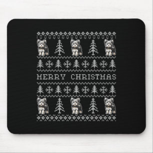 Alfombrilla De Ratón Navidades feos de Yorkshire Sweater Funny Dog