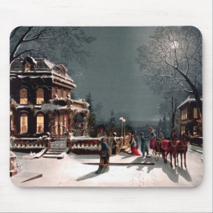 Alfombrilla De Ratón Navidades Fiesta Mousepad