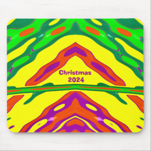 Alfombrilla De Ratón ~ NAVIDADES ~ fractal brillante ~ 2024