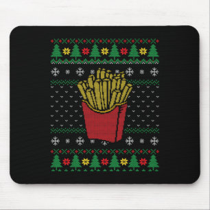 Alfombrilla De Ratón Navidades Fries Feo Ugly Sweater