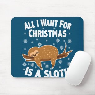 Alfombrilla De Ratón Navidades Funny Sloth