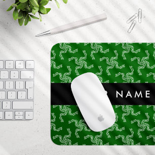 Alfombrilla De Ratón Navidades Garland, Green, Your name, Personalize