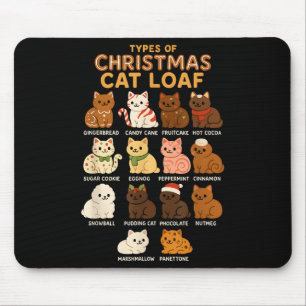 Alfombrilla De Ratón Navidades Gato hogareño postre lindo arte