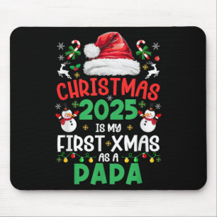 Alfombrilla De Ratón Navidades Graciosos 2025 Es Mi Primera Navidad Com