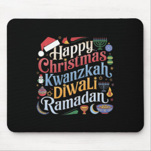 Alfombrilla De Ratón Navidades Hanukkah Kwanzaa Diwali Ramadan