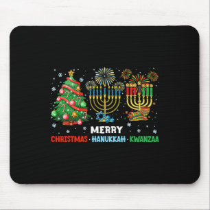 Alfombrilla De Ratón Navidades Hanukkah Kwanzaa Felices Fiestas coincid