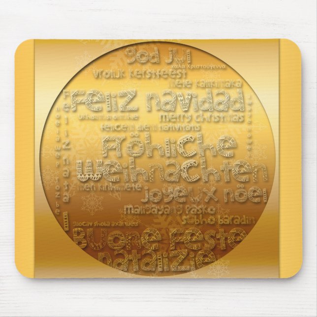 Alfombrilla De Ratón Navidades internacionales Weihnachten Mousepad (Frente)