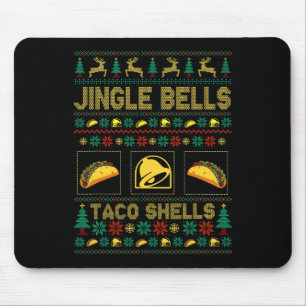 Alfombrilla De Ratón Navidades jingle Bells Taco con su concha navideña