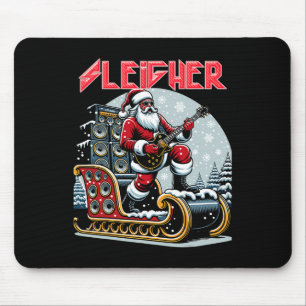 Alfombrilla De Ratón Navidades Metalizado de Sleigher Hail Santa Heavy 