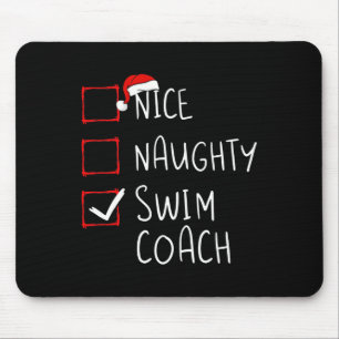 Alfombrilla De Ratón Navidades Naughty Swim Coach List Xmas Santa