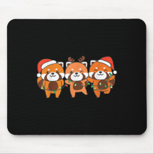 Alfombrilla De Ratón Navidades Navidades del Panda Rojo Animan el Pan R