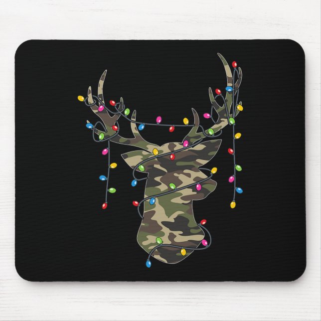 Alfombrilla De Ratón Navidades navideños en caza de renos navideños (Frente)