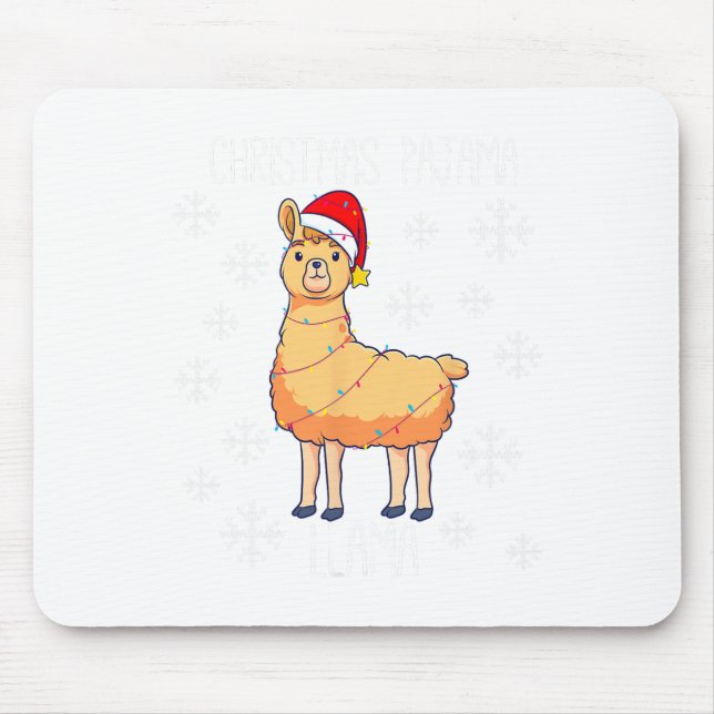 Alfombrilla De Ratón Navidades Pajama Llama (Frente)