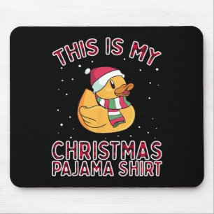 Alfombrilla De Ratón Navidades Pajamas Para El Pato Familiar Este Es Mi