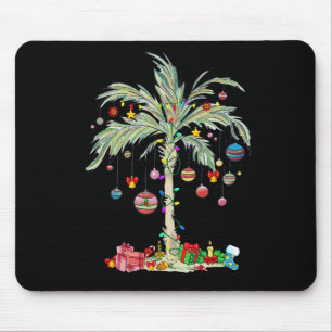 Alfombrilla De Ratón Navidades Palm Tree Tropical Xmas Beach Florida Ha