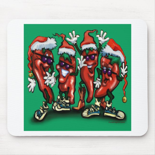 Alfombrilla De Ratón Navidades Peppers (Frente)