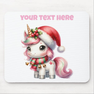 Alfombrilla De Ratón Navidades personalizados Unicorn Mousepad