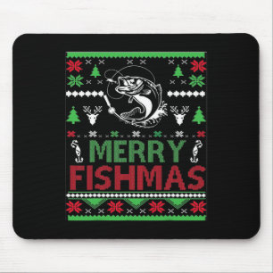 Alfombrilla De Ratón Navidades Pesqueros Feo Por Aparato De Pescado