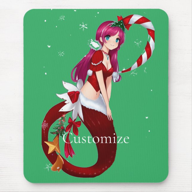 Alfombrilla De Ratón Navidades Pixie Mermaid Thunder_Cove (Frente)