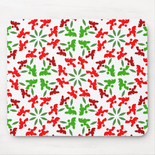 Alfombrilla De Ratón Navidades Poodles (Frente)
