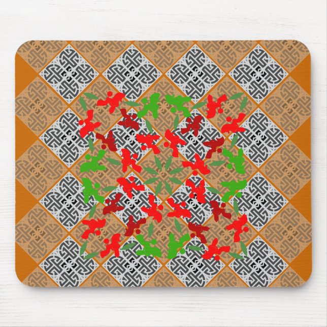 Alfombrilla De Ratón Navidades Poodles (Frente)