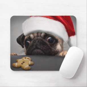 Alfombrilla De Ratón Navidades Pug