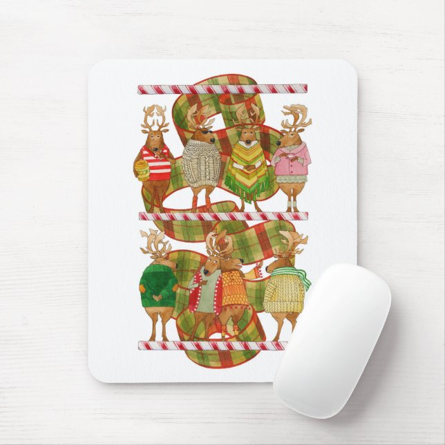 Alfombrilla De Ratón NAVIDADES REINDEER Mousepad (Con ratón)