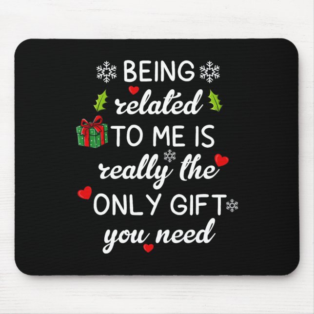 Alfombrilla De Ratón Navidades Relacionados A Mí Familia Divertida Paja (Frente)