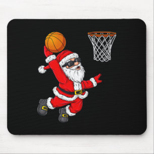 Alfombrilla De Ratón Navidades Santa Claus Dunking A Basketball Boys Ki