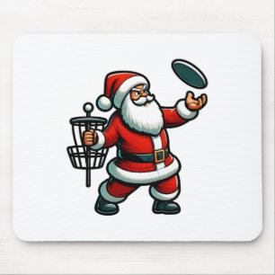 Alfombrilla De Ratón Navidades Santa Claus Jugando al Disco Golf Pajama