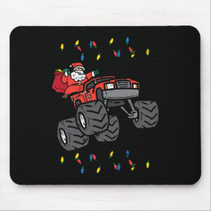 Alfombrilla De Ratón Navidades Santa Monster Truck Xmas Niños Toddl