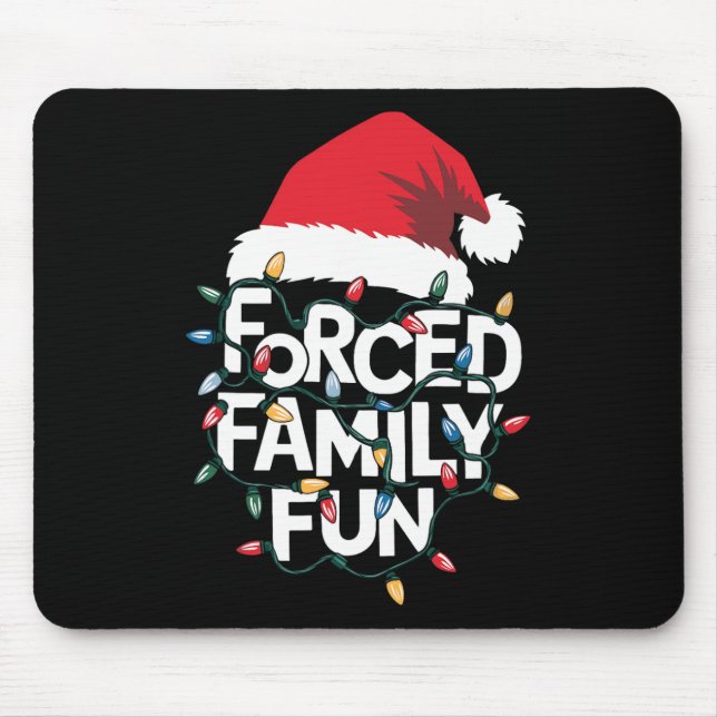Alfombrilla De Ratón Navidades sarcásticos  de familias forzadas divert (Frente)