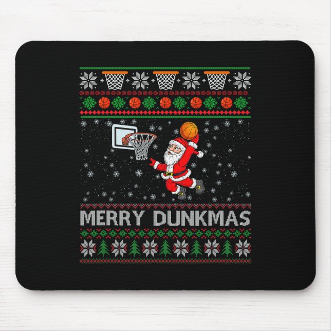 Alfombrilla De Ratón Navidades Sketll Chiste Humor Merry Dunkmas (Frente)