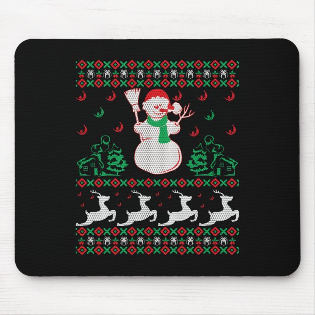 Alfombrilla De Ratón Navidades Snowman (Frente)