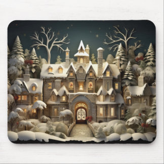 Alfombrilla De Ratón Navidades Snowy Manor Storybook Wonderland